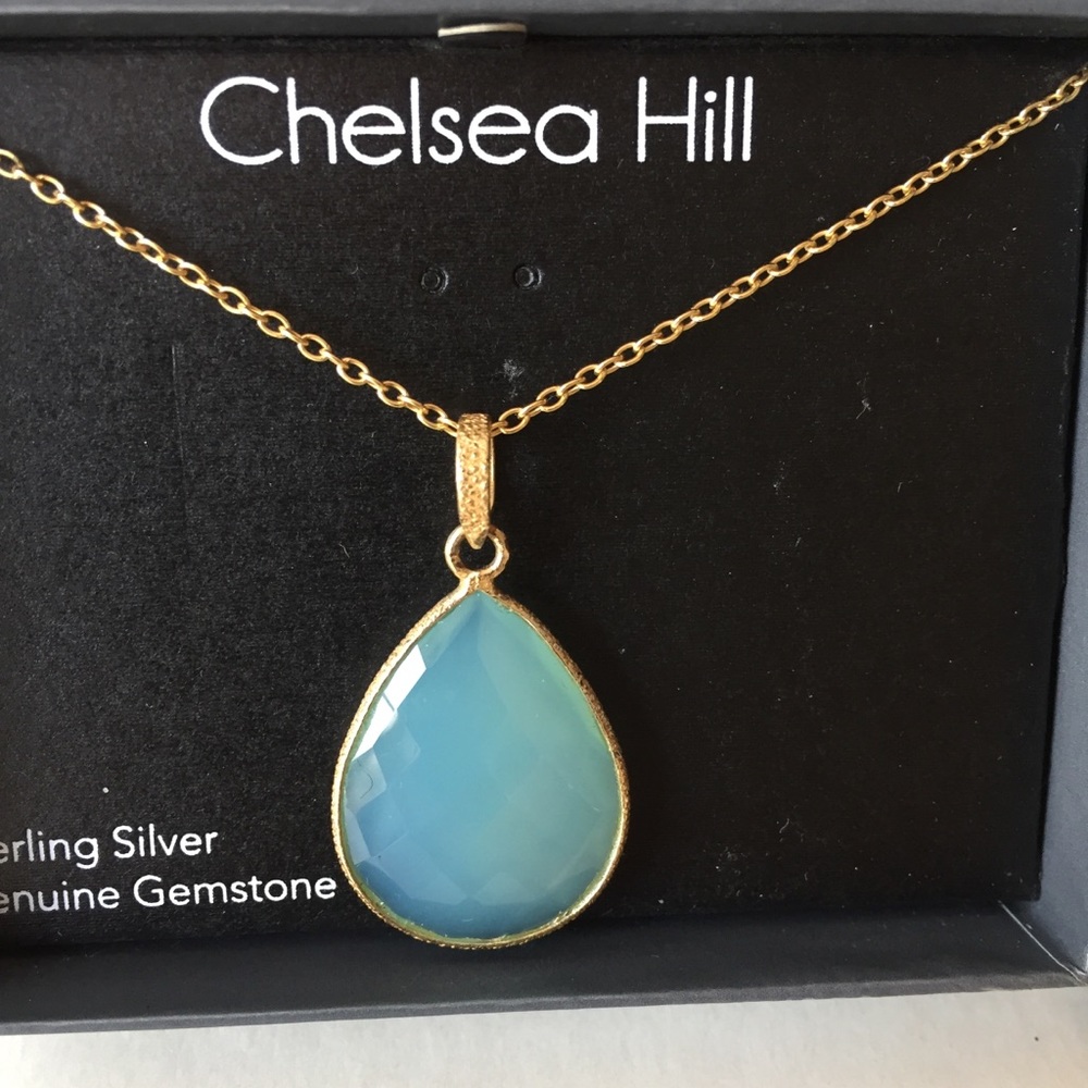 14kt Plated Gemstone Sterling Silver Necklace